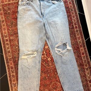 Abercrombie & fitch Distressed Light Blue Women's Jeans